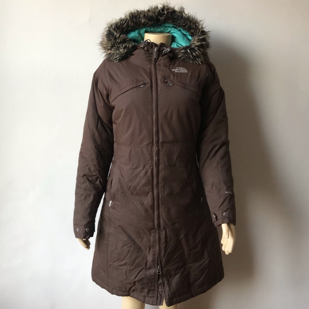 THE NORTH FACE WOMENS ARCTIC PARKA BROWNIE M
